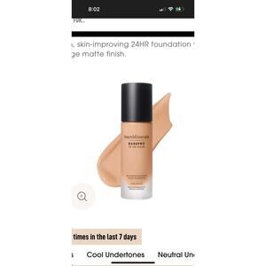Bare minerals Bare Pro skin perfecting Matte liquid foundation light 26 cool